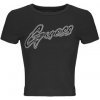 Guess Tričká s krátkym rukávom RIB LOGO Čierna
