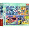 Trefl Puzzle 4v1 Úžasný Stitch 4x250 dielikov Trefl Puzzle 4v1 Úžasný Stitch 4x250 dielikov