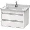 Duravit Ketho - Umývadlová skrinka 48x65x46 cm, 2 zásuvky, lesklá biela KT664302222 Duravit Ketho - Umývadlová skrinka 48x65x46 cm, 2 zásuvky, lesklá biela KT664302222