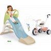 Set šmykľavka a ružová trojkolka s voľnobehom Toboggan GM Slide Life Smoby dĺžka šmyku 150 cm s vodnou hrou Set šmykľavka a ružová trojkolka s voľnobehom Toboggan GM Slide Life Smoby dĺžka šmyku 150 cm s vodnou hrou