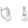 Beneto Elegantné strieborné náušnice s pravou sladkovodné perlou AGUC2262P Beneto Elegantné strieborné náušnice s pravou sladkovodné perlou AGUC2262P