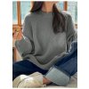 13242 Dewberry Oversize Women Sweater-GREY šedá L dewberry 2465430649126 13242 Dewberry Oversize Women Sweater-GREY šedá L dewberry 2465430649126