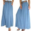 Fashionweek dlhá maxi letná sukňa zo vzdušného materiálu s vreckami + opasok ELIS jasne modrá Fashionweek dlhá maxi letná sukňa zo vzdušného materiálu s vreckami + opasok ELIS jasne modrá