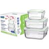 Glasslock Sklenená dóza obdĺžníková 3 ks 490 + 900 + 1200 ml Glasslock Sklenená dóza obdĺžníková 3 ks 490 + 900 + 1200 ml