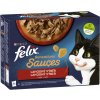 Felix Sensations Sauces kapsičky pre mačky hovädzie, jahňacie, morka, kačica v omáčke 12x 85 g Felix Sensations Sauces kapsičky pre mačky hovädzie, jahňacie, morka, kačica v omáčke 12x 85 g