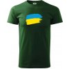 Ukrajina vlajka - Tričko extra veľké (5-8XL) - 5XL ( Fľaškovozelená ) Ukrajina vlajka - Tričko extra veľké (5-8XL) - 5XL ( Fľaškovozelená )