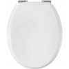 WC sedátko Baliv Laya s mechanismem tlumeného dovírání, dřevěné jádro, bílé WC sedátko Baliv Laya s mechanismem tlumeného dovírání, dřevěné jádro, bílé