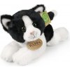 Eco-Friendly Rappa mačka bielo čierna ležiaca 16 cm