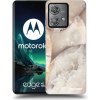 Picasee silikónový prehľadný obal pre Motorola Edge 40 Neo - Cream marble Picasee silikónový prehľadný obal pre Motorola Edge 40 Neo - Cream marble