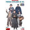MiniArt French Civilians 30-40s with Resin Heads 1/35 MiniArt French Civilians 30-40s with Resin Heads 1/35
