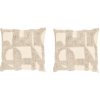 Livarno vankúš geometrický vzor/béžová 2 ks 45x45 Livarno vankúš geometrický vzor/béžová 2 ks 45x45