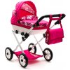 Detský kočík pre bábiky New Baby COMFORT ružový kvety Detský kočík pre bábiky New Baby COMFORT ružový kvety