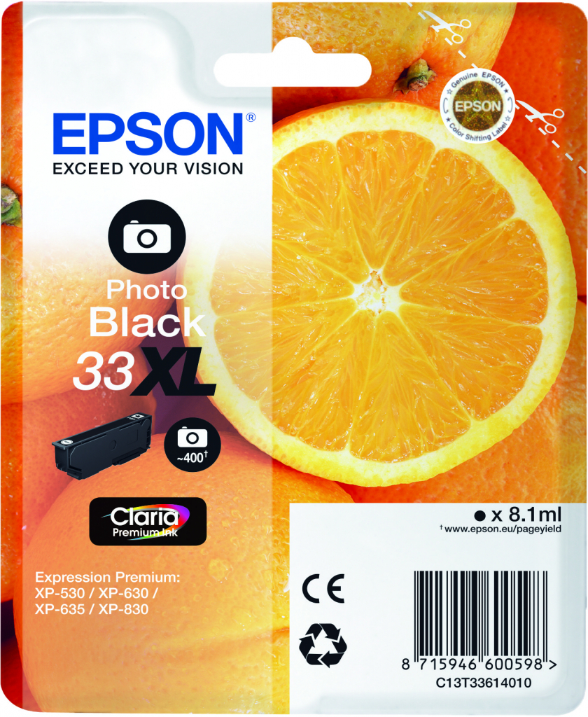 Epson 33XL Photo Black - originálny