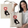 BAVLNENÁ TAŠKA PRE ZAMILOVANÝCH 38x42cm ECRU 220g DARČEK NA Deň sv. Valentína BAVLNENÁ TAŠKA PRE ZAMILOVANÝCH 38x42cm ECRU 220g DARČEK NA Deň sv. Valentína