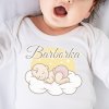 Detské body s potlačou Meno dieťaťa Biela 12-18m Detské body s potlačou Meno dieťaťa Biela 12-18m