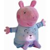 Simba Peppa Pig 2v1 plyšový zaspávač hrajúci modrý Simba Peppa Pig 2v1 plyšový zaspávač hrajúci modrý