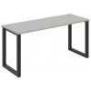 Pracovný stôl UNI O, 160x75,5x60 cm, sivá/čierna Pracovný stôl UNI O, 160x75,5x60 cm, sivá/čierna