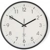 Nedis CLWA6226BK - Nástenné hodiny | Priemer: 300 mm | Plast | Rádiom riadený čas | Tichý pohyb | Biela / Čierna Nedis CLWA6226BK - Nástenné hodiny | Priemer: 300 mm | Plast | Rádiom riadený čas | Tichý pohyb | Biela / Čierna