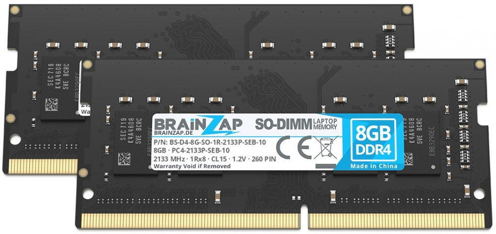 Brainzap DDR4 16GB 2133MHz CL15 (2x8GB) PC4-2133P-SEB-10