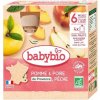 BABYBIO Jablko, hruška a broskyňa (4x90g) BABYBIO Jablko, hruška a broskyňa (4x90g)
