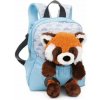 NICI: Batoh s plyšovou červenou pandou - svetlomodrá Nici NICI: Batoh s plyšovou červenou pandou - svetlomodrá Nici