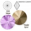 SWAROVSKI ELEMENTS RIVOLI 1122 VIOLET (371) 14 mm SWAROVSKI ELEMENTS RIVOLI 1122 VIOLET (371) 14 mm