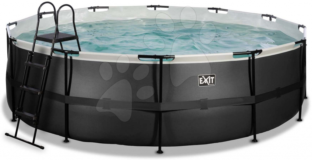 Exit Toys Black Leather pool Bazén s filtráciou 488x122 cm