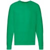 Green Men's Sweatshirt Lightweight Raglan Sweat Fruit of the Loom zelená S Fruit of the Loom 5904882098894 Green Men's Sweatshirt Lightweight Raglan Sweat Fruit of the Loom zelená S Fruit of the Loom 5904882098894