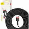 Baseus CALKLF-R91 USB / Lightning, QC 3.0, 2A, 3m, černý/červený