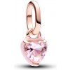 Pandora Drobný strieborný prívesok Srdiečko s glazúrou ME 783042C01 Pandora Drobný strieborný prívesok Srdiečko s glazúrou ME 783042C01