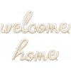 PartyDeco Fóliový balónový nápis - Welcome home 258 x 55 cm