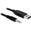 Delock 83115 USB USB 2.0 USB-A zástrčka jack 3,5 mm zástrčka 1,8m černý