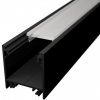 Hliníkový profil pre LED pásy LINEA, 23x25,1mm - Čierna Typ krytky: Priehľadná krytka zaklapávacia Hliníkový profil pre LED pásy LINEA, 23x25,1mm - Čierna Typ krytky: Priehľadná krytka zaklapávacia