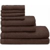 Hnedé rýchloschnúce/froté bavlnené uteráky a osušky v súprave 8 ks Quick Dry – Catherine Lansfield Hnedé rýchloschnúce/froté bavlnené uteráky a osušky v súprave 8 ks Quick Dry – Catherine Lansfield