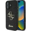 Guess PU Fixed Glitter 4G Metal Logo Zadní Kryt pre iPhone 16 Black Guess PU Fixed Glitter 4G Metal Logo Zadní Kryt pre iPhone 16 Black