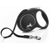 Flexi Vodítko Black Design M opasok 5m čierno-strieborné Flexi Vodítko Black Design M opasok 5m čierno-strieborné