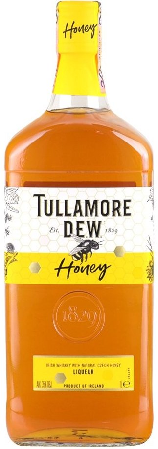 Tullamore D.E.W. Honey 35% 1 l (čistá fľaša)
