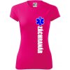 Nápis Záchranár + hviezda - Dámske Fantasy športové (dresovina) - L ( Neon Pink ) Nápis Záchranár + hviezda - Dámske Fantasy športové (dresovina) - L ( Neon Pink )