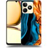 Picasee silikónový čierny obal pre Realme C53 - Gold blue Picasee silikónový čierny obal pre Realme C53 - Gold blue