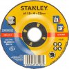 Stanley STA32050 - Kotúč brúsny na kov, Ø115×22mm, hrúbka 6mm, vypuklý Stanley STA32050 - Kotúč brúsny na kov, Ø115×22mm, hrúbka 6mm, vypuklý