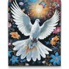 Vymalujsisam.sk Maľovanie podľa čísiel - Holubica medzi kvetinami Veľkosť: 40x50cm, Rám: Na plastovej doske Vymalujsisam.sk Maľovanie podľa čísiel - Holubica medzi kvetinami Veľkosť: 40x50cm, Rám: Na plastovej doske