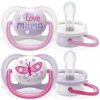 Philips AVENT Cumlík Ultra air text 0-6m dievča 2 ks Philips AVENT Cumlík Ultra air text 0-6m dievča 2 ks