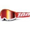 100% SPEEDLAB Cyklistické okuliare - ACCURI 2 - červená/biela 100% SPEEDLAB Cyklistické okuliare - ACCURI 2 - červená/biela