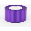 Stuha saténová - 32,9m(36 yardov) x 5 cm : fialová/tmavá Stuha saténová - 32,9m(36 yardov) x 5 cm : fialová/tmavá