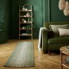 Flair Rugs Mottle Jute Ombre Green Zelená