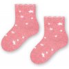 Dojčenské ponožky Hviezdičky ružová