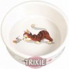 Trixie Keramická miska biela, motív mačka s myšou 200 ml/11 cm