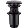 Invena Invena, odtoková zátka typu ClickClack pre umývadlo s prepadom, čierna matná, INV-SC-B1-139-L Invena Invena, odtoková zátka typu ClickClack pre umývadlo s prepadom, čierna matná, INV-SC-B1-139-L