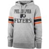 47 Brand Mikina Philadelphia Flyers Double Block ’47 Sleeve Stripe Hood