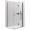 CERANO - Sprchovací kút Volpe L/P - 6 mm - čierna matná, transparentné sklo - 90x90x190 cm - zalamovacia CERANO - Sprchovací kút Volpe L/P - 6 mm - čierna matná, transparentné sklo - 90x90x190 cm - zalamovacia